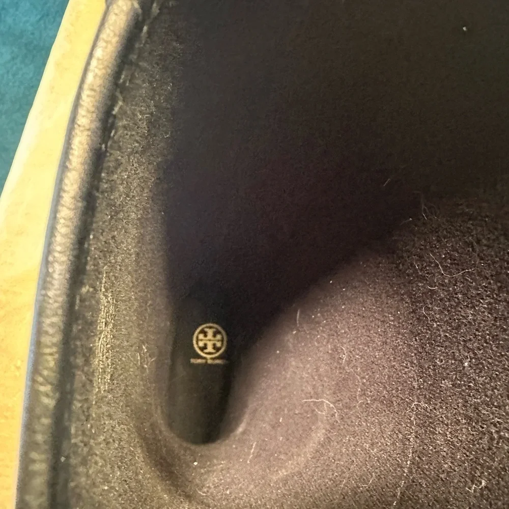 Tory Burch Black Quilted Rain Boots